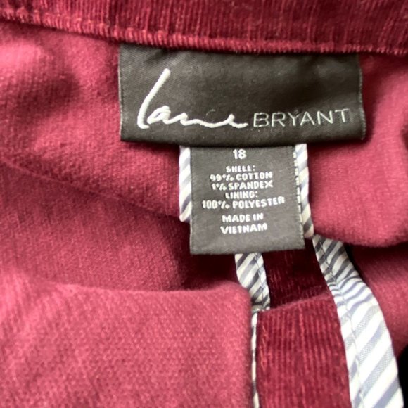 Lane Bryant Burgundy Blazer - Picture 4 of 4